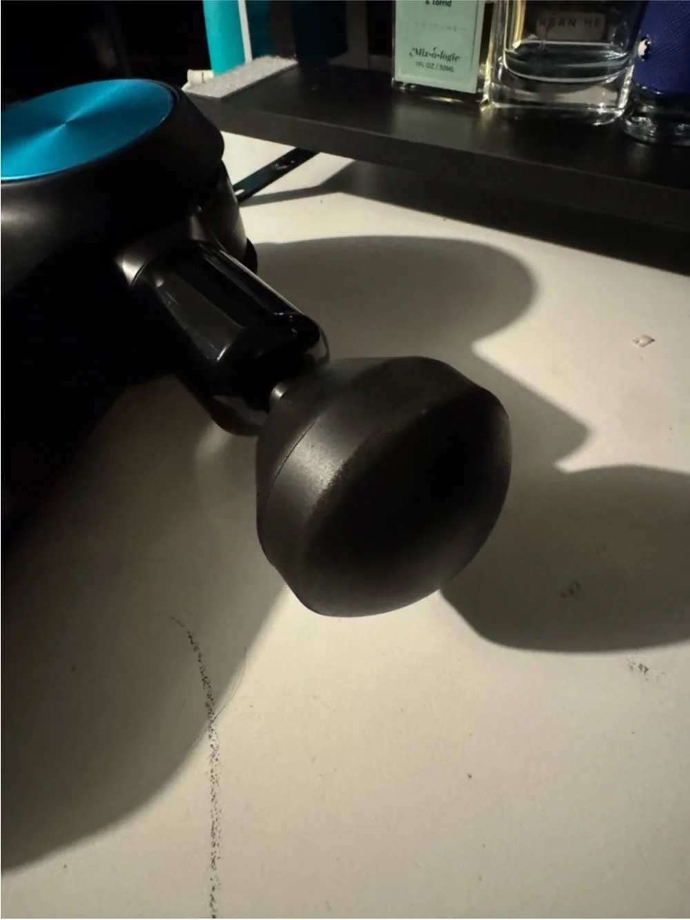 Percussion Massager - Black with Blue Accents